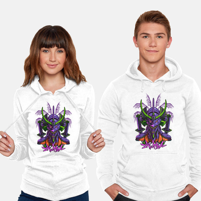 Evangelion Samurai-Unisex-Pullover-Sweatshirt-sarudrawss