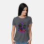 Evangelion Samurai-Womens-Basic-Tee-sarudrawss
