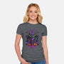 Evangelion Samurai-Womens-Fitted-Tee-sarudrawss