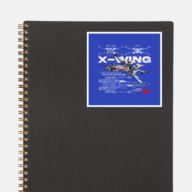 X-wing Rebel Alliance-None-Glossy-Sticker-alfbocreative