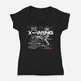 X-wing Rebel Alliance-Womens-V-Neck-Tee-alfbocreative