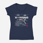 X-wing Rebel Alliance-Womens-V-Neck-Tee-alfbocreative
