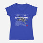 X-wing Rebel Alliance-Womens-V-Neck-Tee-alfbocreative