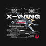 X-wing Rebel Alliance-Womens-Fitted-Tee-alfbocreative