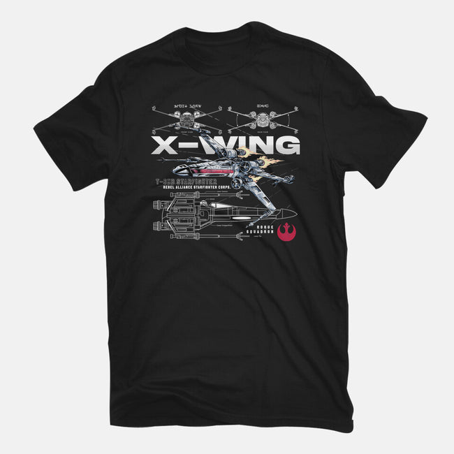 X-wing Rebel Alliance-Mens-Basic-Tee-alfbocreative