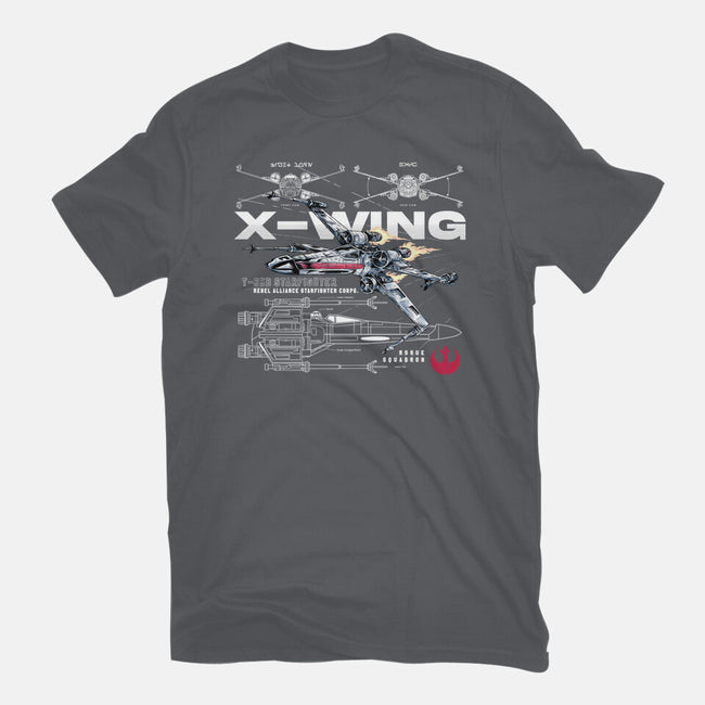 X-wing Rebel Alliance-Mens-Basic-Tee-alfbocreative