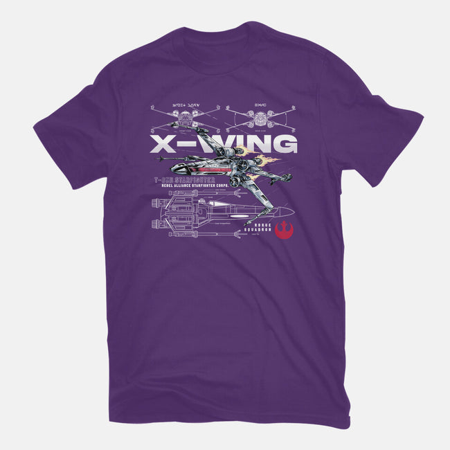 X-wing Rebel Alliance-Mens-Basic-Tee-alfbocreative