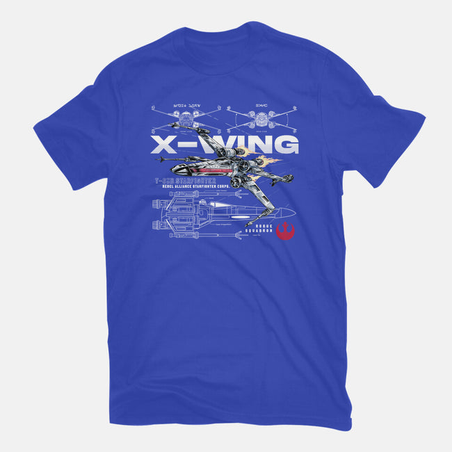 X-wing Rebel Alliance-Mens-Basic-Tee-alfbocreative