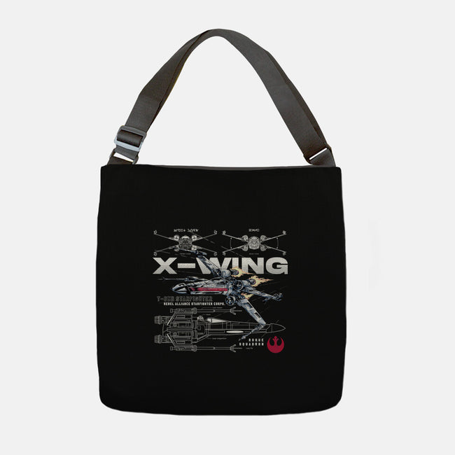 X-wing Rebel Alliance-None-Adjustable Tote-Bag-alfbocreative