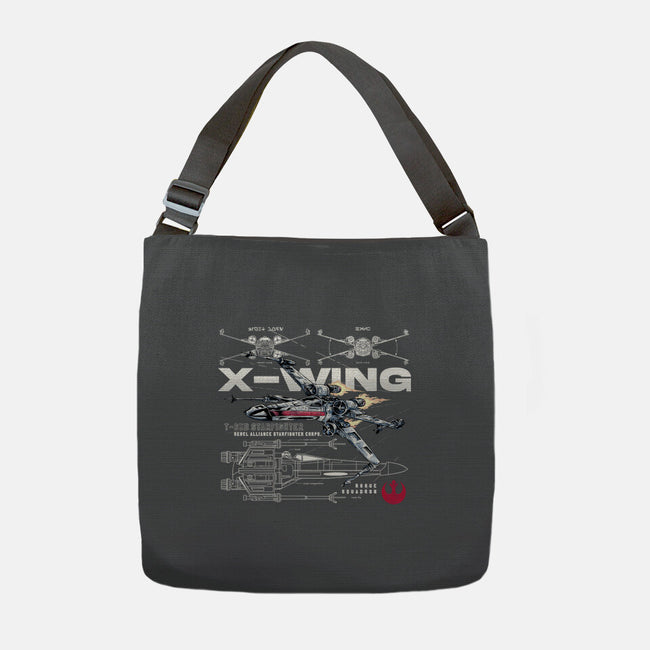 X-wing Rebel Alliance-None-Adjustable Tote-Bag-alfbocreative