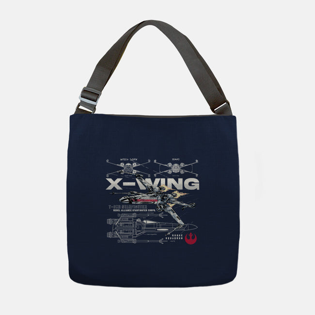 X-wing Rebel Alliance-None-Adjustable Tote-Bag-alfbocreative