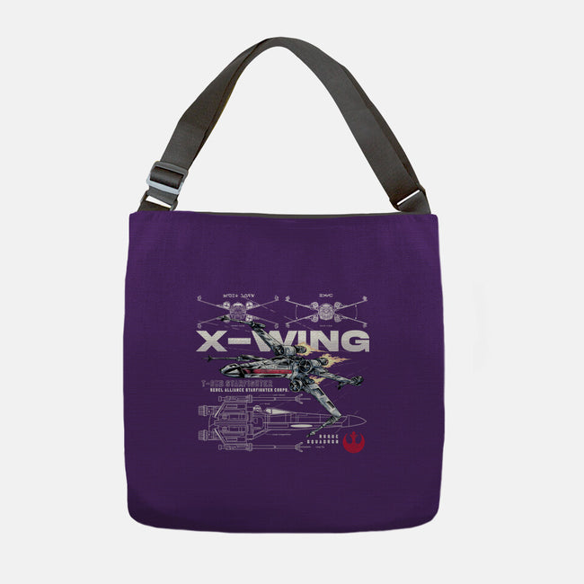 X-wing Rebel Alliance-None-Adjustable Tote-Bag-alfbocreative