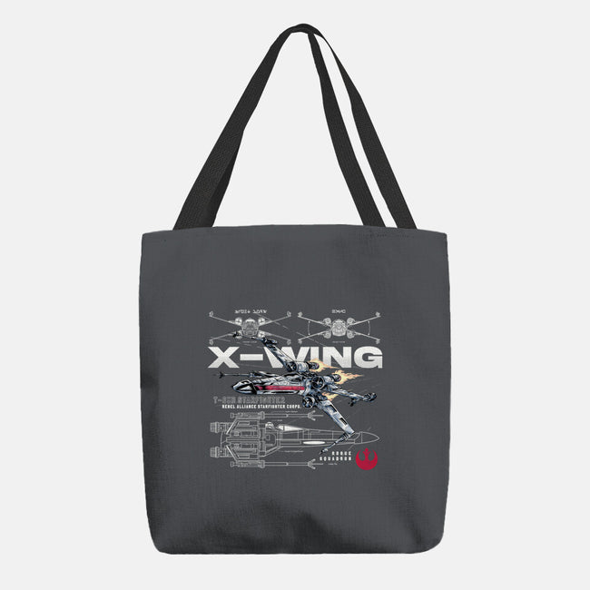 X-wing Rebel Alliance-None-Basic Tote-Bag-alfbocreative