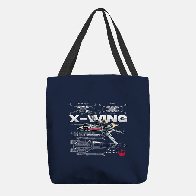 X-wing Rebel Alliance-None-Basic Tote-Bag-alfbocreative