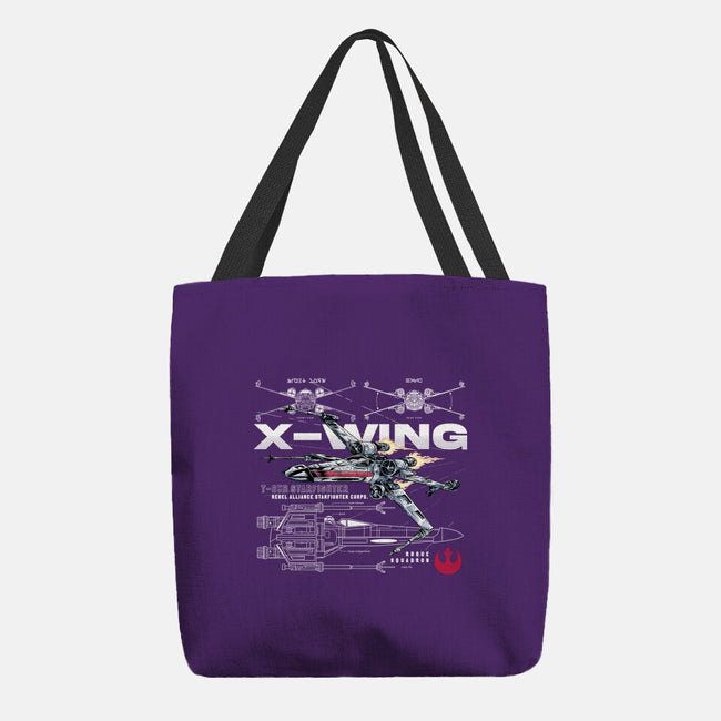 X-wing Rebel Alliance-None-Basic Tote-Bag-alfbocreative