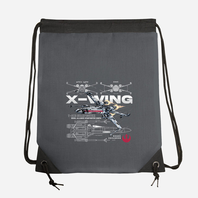 X-wing Rebel Alliance-None-Drawstring-Bag-alfbocreative