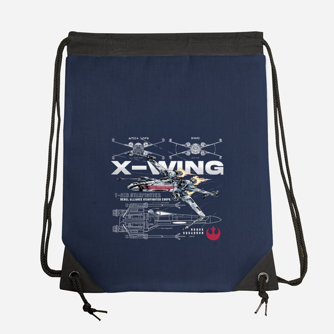 X-wing Rebel Alliance-None-Drawstring-Bag-alfbocreative