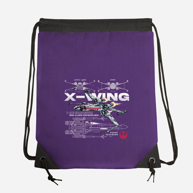 X-wing Rebel Alliance-None-Drawstring-Bag-alfbocreative