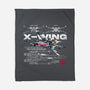 X-wing Rebel Alliance-None-Fleece-Blanket-alfbocreative
