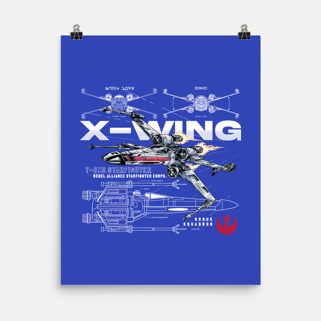 X-wing Rebel Alliance-None-Matte-Poster-alfbocreative