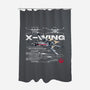 X-wing Rebel Alliance-None-Polyester-Shower Curtain-alfbocreative