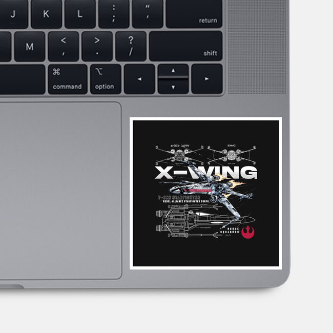 X-wing Rebel Alliance-None-Glossy-Sticker-alfbocreative