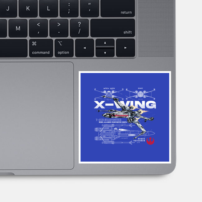 X-wing Rebel Alliance-None-Glossy-Sticker-alfbocreative