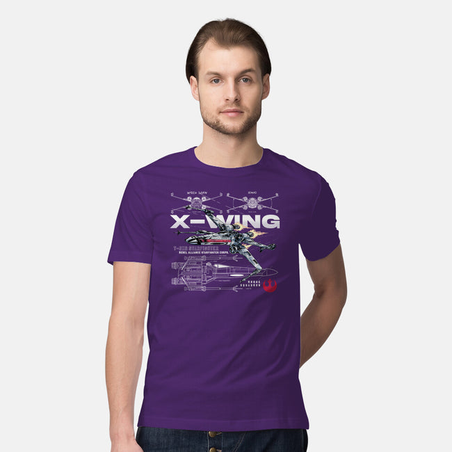 X-wing Rebel Alliance-Mens-Premium-Tee-alfbocreative