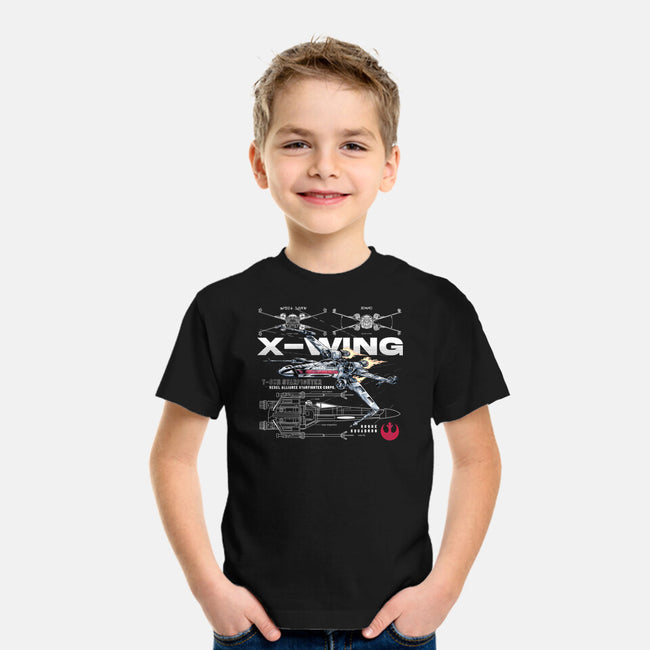 X-wing Rebel Alliance-Youth-Basic-Tee-alfbocreative