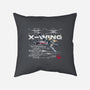 X-wing Rebel Alliance-None-Removable Cover w Insert-Throw Pillow-alfbocreative