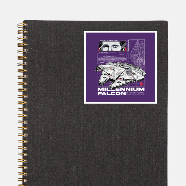 M Falcon Rebel Alliance-None-Glossy-Sticker-alfbocreative