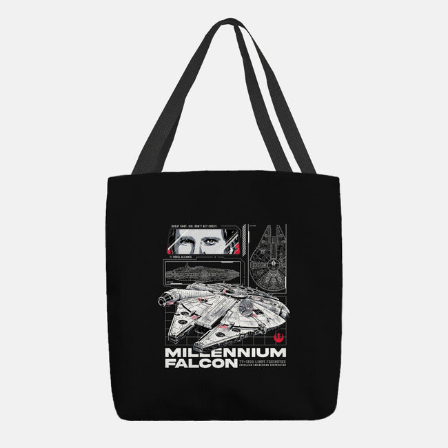 M Falcon Rebel Alliance-None-Basic Tote-Bag-alfbocreative