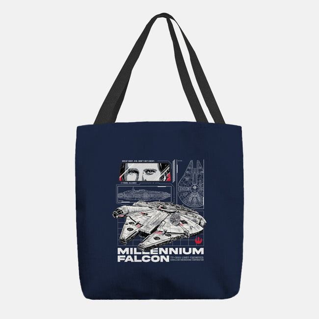 M Falcon Rebel Alliance-None-Basic Tote-Bag-alfbocreative