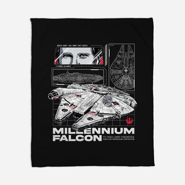 M Falcon Rebel Alliance-None-Fleece-Blanket-alfbocreative