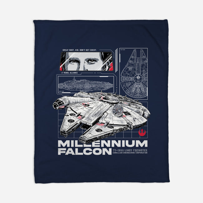 M Falcon Rebel Alliance-None-Fleece-Blanket-alfbocreative