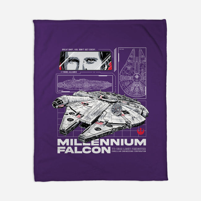 M Falcon Rebel Alliance-None-Fleece-Blanket-alfbocreative