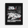 M Falcon Rebel Alliance-None-Stretched-Canvas-alfbocreative