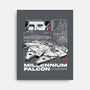 M Falcon Rebel Alliance-None-Stretched-Canvas-alfbocreative