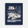 M Falcon Rebel Alliance-None-Stretched-Canvas-alfbocreative