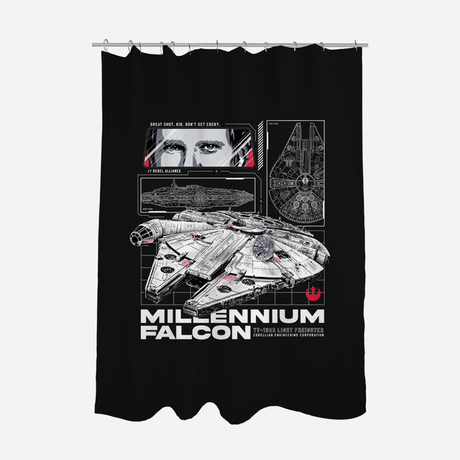 M Falcon Rebel Alliance-None-Polyester-Shower Curtain-alfbocreative