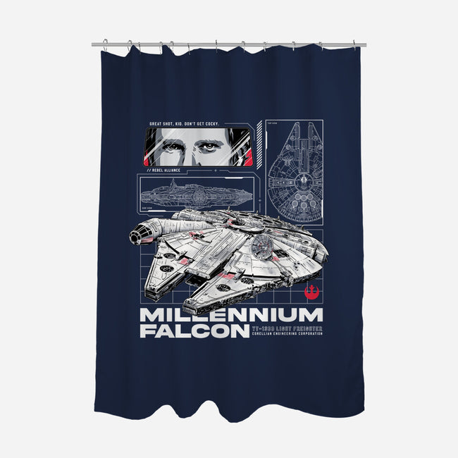 M Falcon Rebel Alliance-None-Polyester-Shower Curtain-alfbocreative