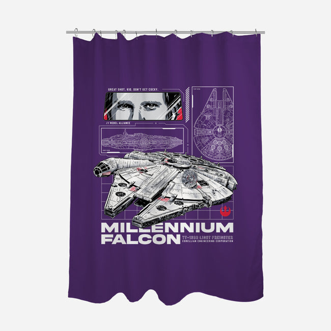 M Falcon Rebel Alliance-None-Polyester-Shower Curtain-alfbocreative
