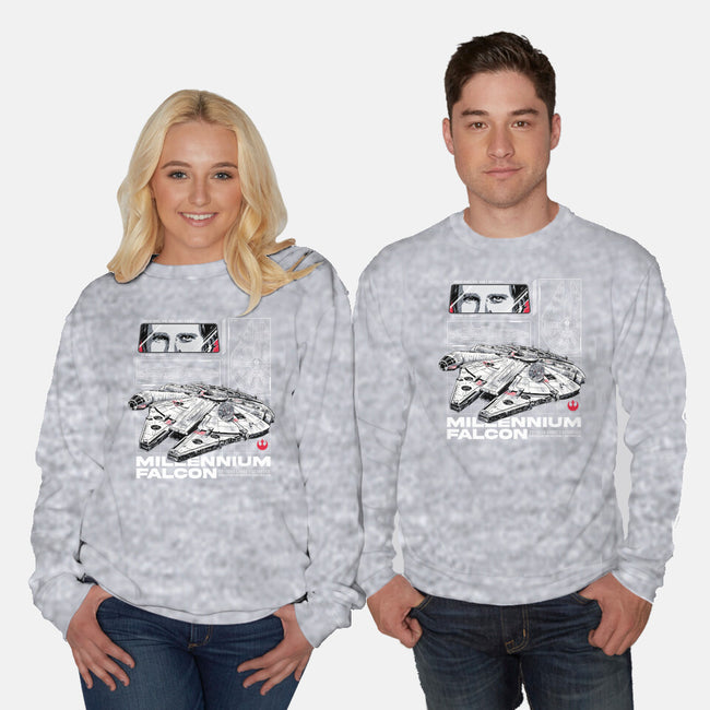 M Falcon Rebel Alliance-Unisex-Crew Neck-Sweatshirt-alfbocreative