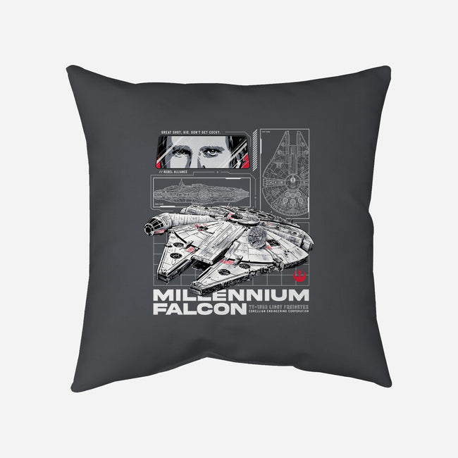 M Falcon Rebel Alliance-None-Removable Cover w Insert-Throw Pillow-alfbocreative