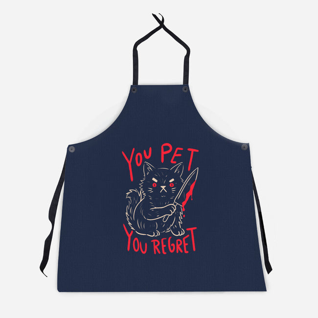 You Pet You Regret-Unisex-Kitchen-Apron-koalastudio