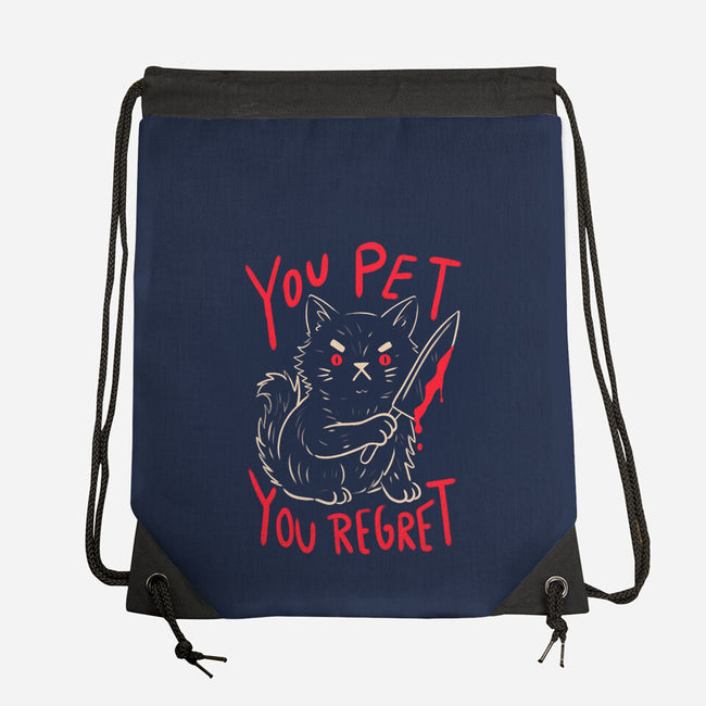 You Pet You Regret-None-Drawstring-Bag-koalastudio