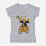 Homer Potter-Womens-V-Neck-Tee-Barbadifuoco