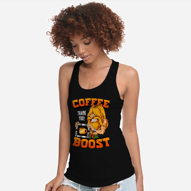Coffee Boost-Womens-Racerback-Tank-Tronyx79