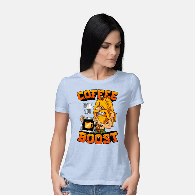 Coffee Boost-Womens-Basic-Tee-Tronyx79