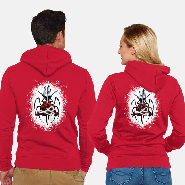 Deepnest Princess-Unisex-Zip-Up-Sweatshirt-JanGrackleArt